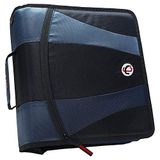 Case-it The Dual 2.0 Fermuarlı Bağlayıcı Sırt Çantası - İki 2 İnç D Halkalı - 5 Konu Dosya Klasörü - Çoklu Cep - 800 Sayfa Kapasitesi - Omuz Askısı ile Birlikte Gelir - Siyah Dual-301
