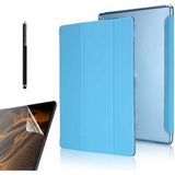 Case Street Apple iPad 9.7 2018 6.nesil Kılıf Smart Cover Kapaklı Standlı Uyku Modlu SM11 + Nano + Kalem Mavi