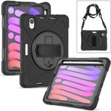 Case Street Apple iPad Mini 2021 6.nesil Kılıf Defender Tablet Tank Koruma Standlı Df2 Siyah