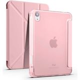 Case Street Apple iPad Mini 2021 6.nesil Kılıf Standlı Katlanabilir Pu Silikon Tf1 Bronz