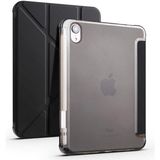 Case Street Apple iPad Mini 2021 6.nesil Kılıf Standlı Katlanabilir Pu Silikon Tf1 Siyah