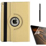 Case Street Apple iPad Pro 10.5 7.nesil Kılıf Kapaklı Standlı 360 Dönebilen Koruma DN22 + Nano + Kalem Gold - Altın
