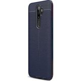 Case Street Oppo A9 2020 Kılıf Niss Silikon Deri Görünümlü Lacivert