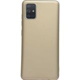 Case Street Samsung Galaxy A71 Kılıf Premier Silikon Esnek Koruma Gold