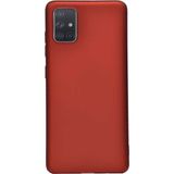 Case Street Samsung Galaxy A71 Kılıf Premier Silikon Esnek Koruma Kırmızı
