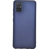 Case Street Samsung Galaxy A71 Kılıf Premier Silikon Esnek Koruma Lacivert
