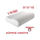 Case Viscocure Yastık Boyun Destekli Ortopedik Visko Boyun Fıtığı beyaz