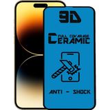 Case World Apple iPhone 14 Pro Tam Kaplayan Seramik Nano Esnek Ekran Koruyucu Cam - Şeffaf