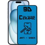 Case World Apple iPhone 15 Plus Tam Kaplayan Seramik Nano Esnek Ekran Koruyucu Cam - Şeffaf