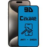 Case World Apple iPhone 15 Pro Max Tam Kaplayan Seramik Nano Esnek Ekran Koruyucu Cam - Şeffaf