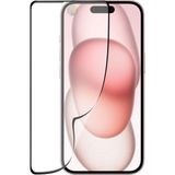 Case World Apple iPhone 15 Tam Kaplayan Fiber Nano Ekran Koruyucu Cam - Şeffaf