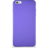 Case World Apple iPhone 6s Plus Kılıf Soft Premier Renkli Silikon Kapak - Mor