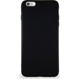 Case World Apple iPhone 6s Plus Kılıf Soft Premier Renkli Silikon Kapak - Siyah