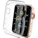 Case World Caseworld Apple Watch 38 mm Şeffaf Silikon Saat Koruma Kılıfı