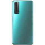 Case World Caseworld Huawei P Smart 2021 ile Uyumlu Kapak Kamera Korumalı Şarj Yeri Tıpalı Şeffaf Silikon Kılıf