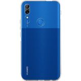 Case World Caseworld Huawei P Smart Z ile Uyumlu Kapak Kamera Korumalı Tıpalı Silikon Şeffaf Kılıf