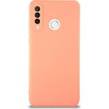Case World Caseworld Huawei P30 Lite Kapak Içi Kadife Kamera Korumalı Lansman Silikon Kılıf - Turuncu