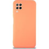 Case World Caseworld Huawei P40 Lite Kapak Içi Kadife Kamera Korumalı Lansman Silikon Kılıf - Turuncu
