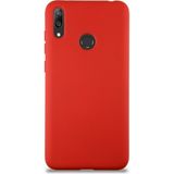Case World Caseworld Huawei Y7 2019 Kapak Içi Kadife Lansman Silikon Kılıf - Kırmızı