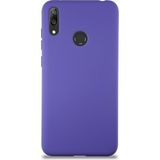 Case World Caseworld Huawei Y7 2019 Kapak Içi Kadife Lansman Silikon Kılıf - Mor