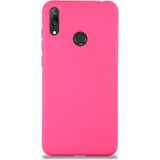 Case World Caseworld Huawei Y7 2019 Kapak Içi Kadife Lansman Silikon Kılıf - Neon Pembe