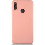 Case World Caseworld Huawei Y7 2019 Kapak Içi Kadife Lansman Silikon Kılıf - Pembe