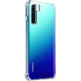 Case World Caseworld Oppo Reno 3 ile Uyumlu Kapak Airbag Antishock Köşe Korumalı Silikon Şeffaf Kılıf - Saydam