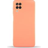 Case World Caseworld Samsung Galaxy A12 Kapak Içi Kadife Kamera Korumalı Lansman Silikon Kılıf - Turuncu