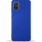 Case World Caseworld Samsung Galaxy A71 Kapak Içi Kadife Lansman Silikon Kılıf - Lacivert