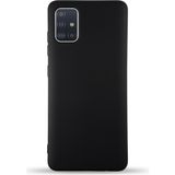 Case World Caseworld Samsung Galaxy A71 Kapak Içi Kadife Lansman Silikon Kılıf - Siyah