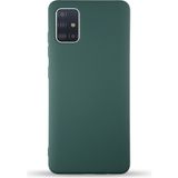 Case World Caseworld Samsung Galaxy A71 Kapak Içi Kadife Lansman Silikon Kılıf - Yeşil