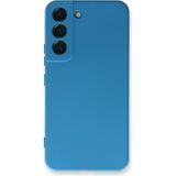 Case World Caseworld Samsung Galaxy S23 Plus Kapak Içi Kadife Kamera Korumalı Lansman Silikon Kılıf - Mavi