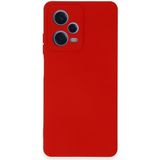 Case World Caseworld Xiaomi Redmi Note 12 Pro Plus 5g Kapak Içi Kadife Kamera Korumalı Lansman Silikon Kılıf - Kırmızı