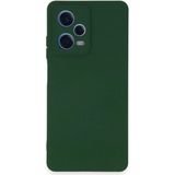 Case World Caseworld Xiaomi Redmi Note 12 Pro Plus 5g Kapak Içi Kadife Kamera Korumalı Lansman Silikon Kılıf - Yeşil