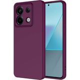 Case World Caseworld Xiaomi Redmi Note 13 Pro 5g Kapak Kamera Korumalı Içi Kadife Lansman Silikon Kılıf - Mürdüm
