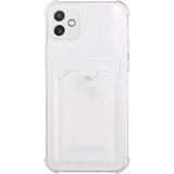 Case World Samsung Galaxy A04 Kapak Kamera Korumalı Kartlıklı Darbe Emici Özellikli Şeffaf Silikon Kılıf