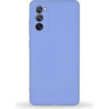 Case World Samsung Galaxy S20 Fe ile Uyumlu Kapak Kamera Korumalı Içi Kadife Lansman Silikon ile Uyumlu Kılıf - Lila