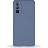 Case World Samsung Galaxy S20 Fe ile Uyumlu Kapak Kamera Korumalı Içi Kadife Lansman Silikon ile Uyumlu Kılıf - Petrol Mavisi