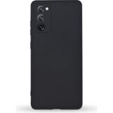 Case World Samsung Galaxy S20 Fe ile Uyumlu Kapak Kamera Korumalı Içi Kadife Lansman Silikon ile Uyumlu Kılıf - Siyah