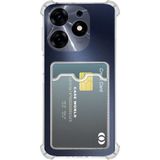 Case World Tecno Spark 10 Pro Kamera Korumalı Kartlıklı Darbe Emici Özellikli Şeffaf Silikon Kılıf