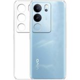 Case World Vivo V29 5g Kapak Kamera Korumalı Şeffaf Süper Silikon Telefon Kılıfı Su Geçirmez