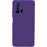 Case World Xiaomi Mi 11T Kapak Içi Kadife Kamera Korumalı Lansman Silikon Kılıf - Mor