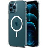 Caseart Apple iPhone 12 Pro Max Kapak Magsafe Kablosuz Şarj Destekli Şeffaf Kılıf