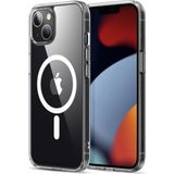Caseart Apple iPhone 13 Kapak Magsafe Kablosuz Şarj Destekli Şeffaf Kılıf