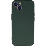 Caseart Apple iPhone 13 Mini Kapak Kamera Korumalı Içi Kadife Lansman Silikon Kılıf - Yeşil