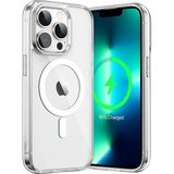 Caseart Apple iPhone 13 Pro Kapak Magsafe Kablosuz Şarj Destekli Şeffaf Kılıf