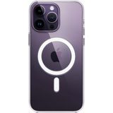 Caseart Apple iPhone 14 Pro Max Kapak Magsafe Kablosuz Şarj Destekli Şeffaf Kılıf