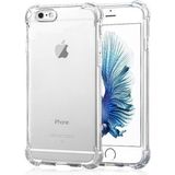 Caseart Apple iPhone 6s Plus Kapak Kamera Korumalı Antişok Airbag Köşe Korumalı Silikon Şeffaf Kılıf