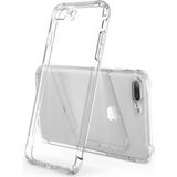 Caseart Apple iPhone 8 Plus Kapak Kamera Korumalı Antişok Airbag Köşe Korumalı Silikon Şeffaf Kılıf