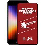 Caseart Apple iPhone Se 3 2022 Tam Kaplayan Mat Seramik Nano Esnek Ekran Koruyucu Cam - Saydam
